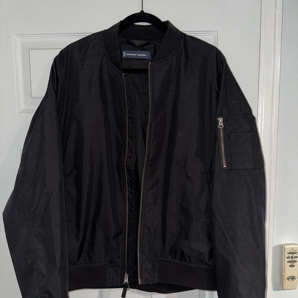 Everlane Men's Black Bomber Jacket